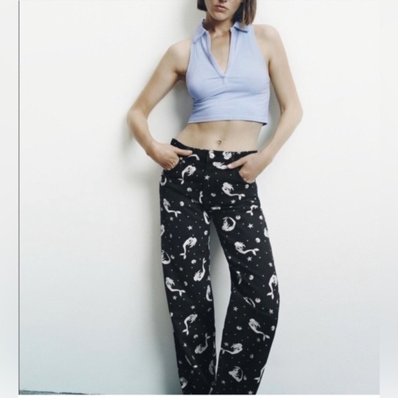 Zara The Trevor full length‎ black “Off The Seas” signature denim jeans size 4 - Picture 2 of 7